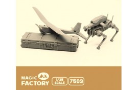 Magic Factory 1/35 scale - 7503 Armed Robot Dogs and RQ-20 UAV Set